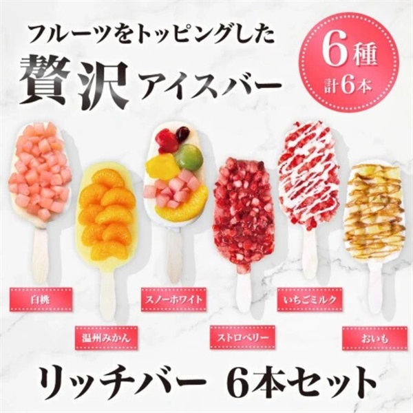 【送料込み】リッチバー 6本セット 冷凍