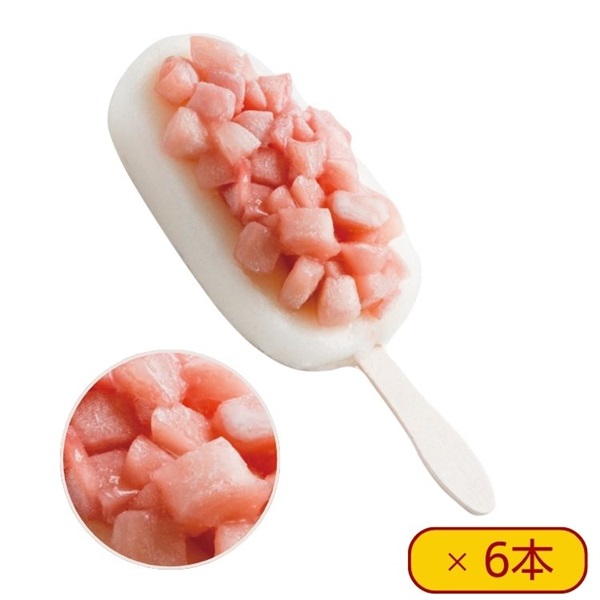 【送料込み】リッチ果実バー 白桃 ６本入 冷凍