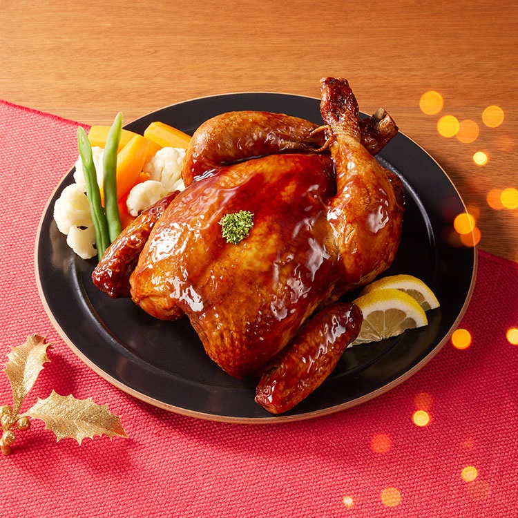 【店頭受取】【数量限定】鹿児島産ローストホールチキン（照焼）[12月20日～25日店頭受取商品]