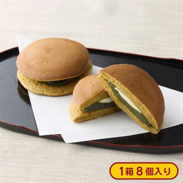 抹茶バターどらやき 8個入 [冷凍食品] 京都府産宇治抹茶 バター 茶師十段厳選 北海道産発酵バター どらやき
