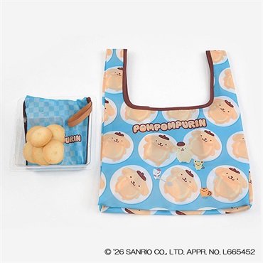 【店頭受取】ポムポムプリン 30周年デザインエコバッグ付きクッキー[5月15日～22日店頭受取商品]　ポムポムプリン ミニストップ限定 予約商品 エコバッグ スイーツ【割引クーポン対象外】