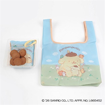 【店頭受取】ポムポムプリン 30周年デザインエコバッグ付きココアクッキー[5月15日～22日店頭受取商品]　ポムポムプリン ミニストップ限定 予約商品 エコバッグ スイーツ【割引クーポン対象外】