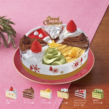 【店頭受取】クリスマス ショートケーキ詰合せ6号[12月20日～25日店頭受取商品]