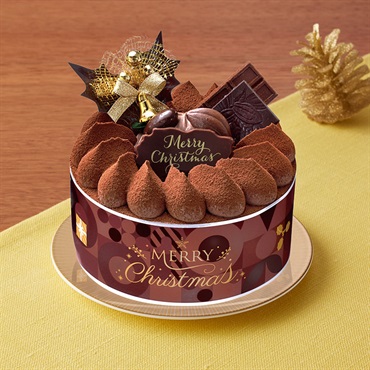 【店頭受取】クリスマス 生チョコケーキ４号[12月20日～25日店頭受取商品]