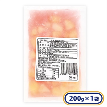 冷凍白桃 ソース（果肉入り） 1袋 200g[冷凍食品]