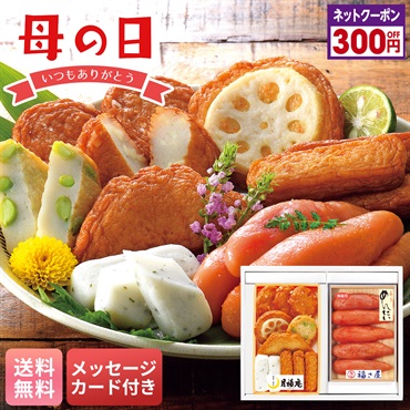 「月揚庵」さつまあげ・「福さ屋」辛子めんたいこセット