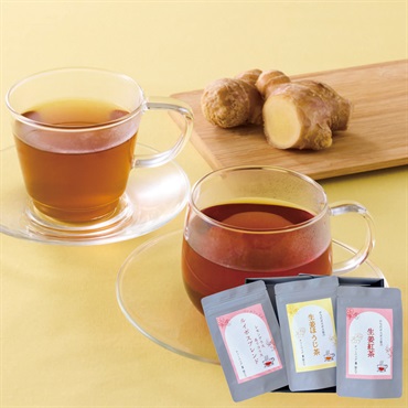 ノンカフェインルイボスブレンドティーとしょうがブレンド茶セット