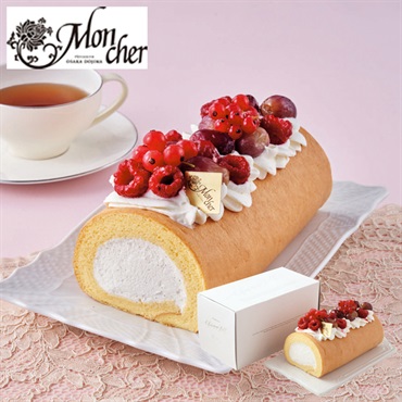 「パティスリー モンシェール」堂島バニラロールデコレーション