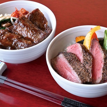 「米沢牛黄木」ステーキご飯と焼肉ご飯