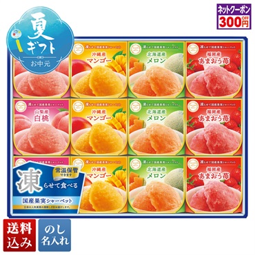 セゾン デュ フリュイ 凍らせて国産果実シャーベット