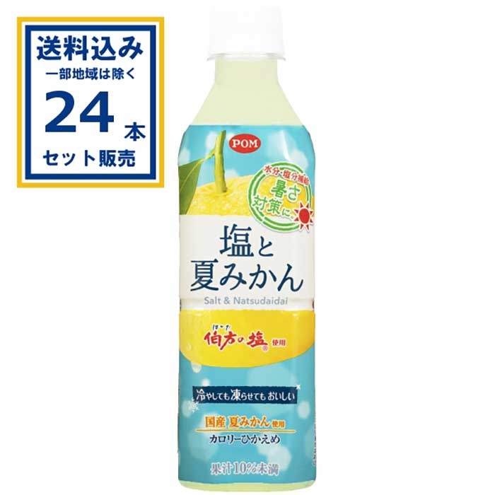 えひめ飲料 POM ポン 塩と夏みかん 490ml×24本×1ケース（24本)(送料無料 、一部地域は除く)