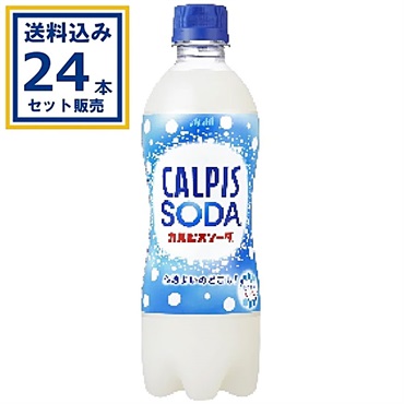 カルピス カルピスソーダ 500ml×24本×1ケース (24本)(送料無料※一部地域は除く)