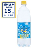 チェリオ 強炭酸水 レモン 1000ml×15本×1ケース (15本)(送料無料、一部地域は除く)