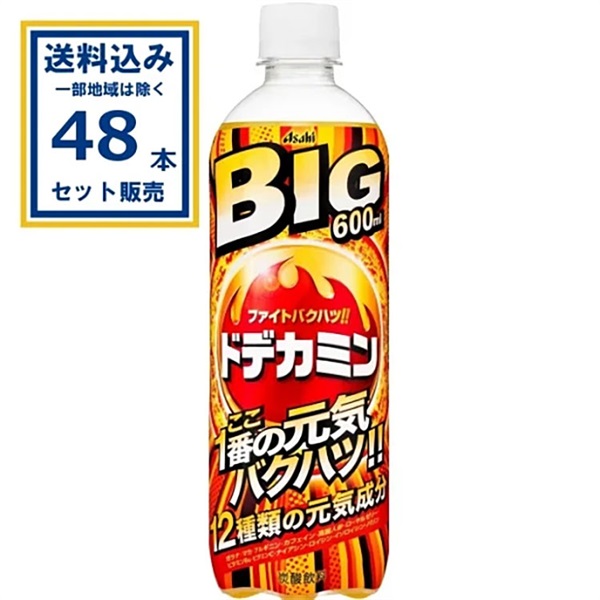アサヒ ドデカミンBIG 600ml×24本×2ケース(48本)(送料無料※一部地域は除く)