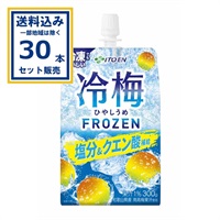 伊藤園 冷梅 ひやしうめ フロ－ズン (冷凍兼用) 300g×30本 (送料無料 、一部地域は除く)  パウチ