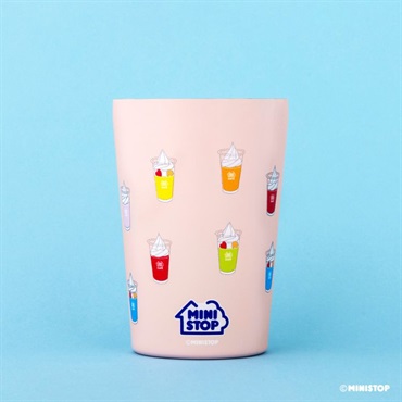 数量限定【ミニストップ公式】MINISTOP OFFICIAL BOOK 真空断熱タンブラー ハロハロPINK（ミニ冊子付）