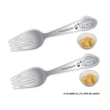 【数量限定】【宅配】【送料込み】ポムポムプリン デザインフォーク付きクッキー各2個セット［冷蔵］[1月30日(金)から順次発送]