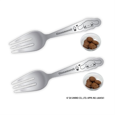 【数量限定】【宅配】【送料込み】シナモロール デザインフォーク付きココアクッキー各2個セット［冷蔵］[1月30日(金)から順次発送]