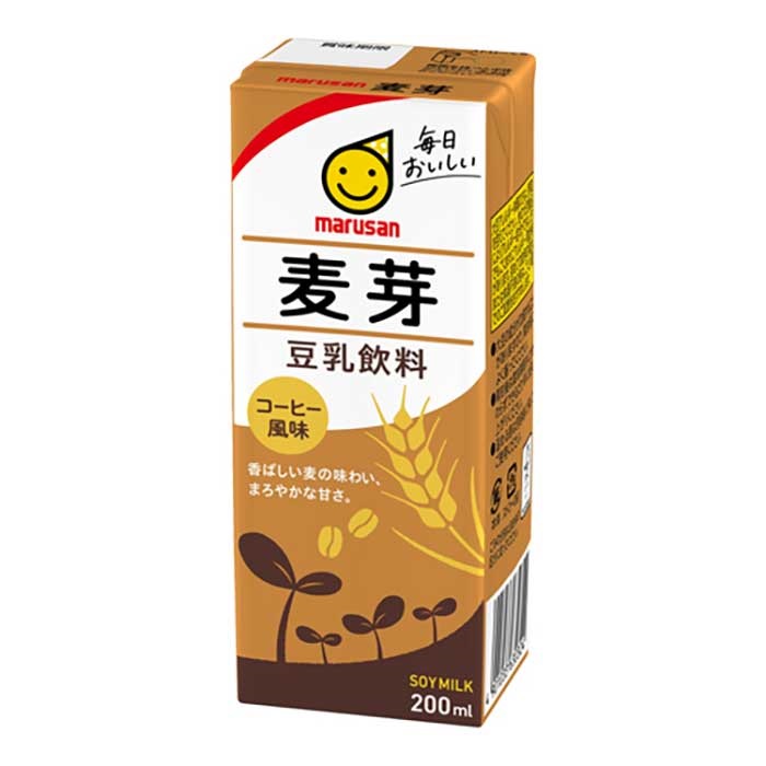 マルサンアイ 豆乳飲料 麦芽 200ml×24本×3ケース (72本)(送料無料、一