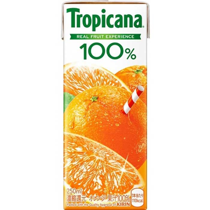 キリン トロピカーナ 100％ オレンジ 250ml×1ケース(24本)(送料無料