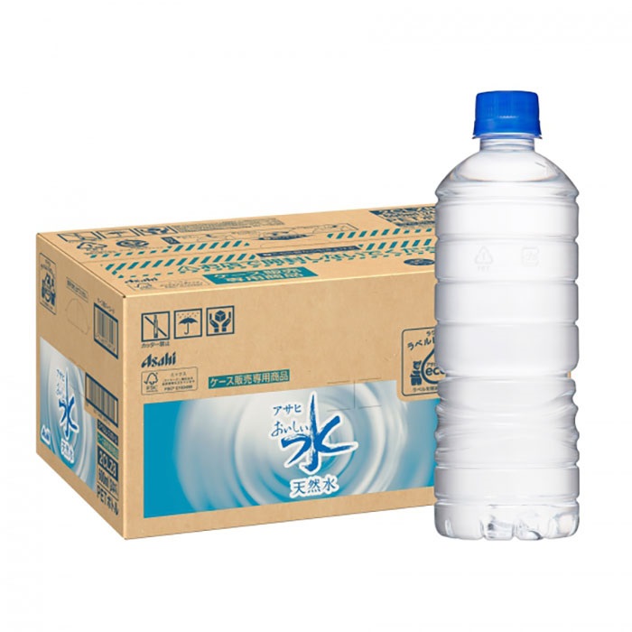 アサヒ おいしい水 天然水 ラベルレス 600ml 24本×1ケース(24本)(送料