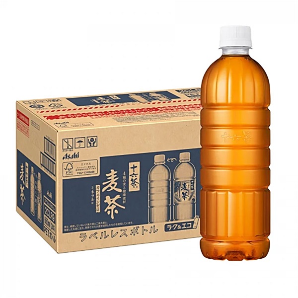 アサヒ 十六茶麦茶 ラベルレス 660ml×24本×2ケース (48本)(送料無料※一