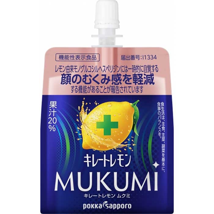 ポッカサッポロ キレートレモン MUKUMIむくみ ゼリー165g×30本×1
