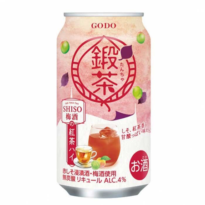チューハイ 合同酒精 鍛茶 タンタカタンシソ梅酒の紅茶ハイ 350ml×24本