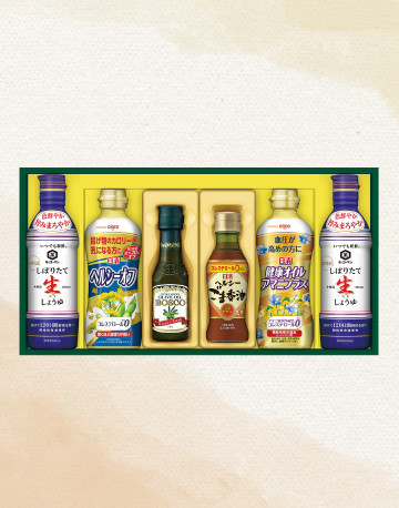 日清バラエティオイル＆キッコーマン生しょうゆギフト