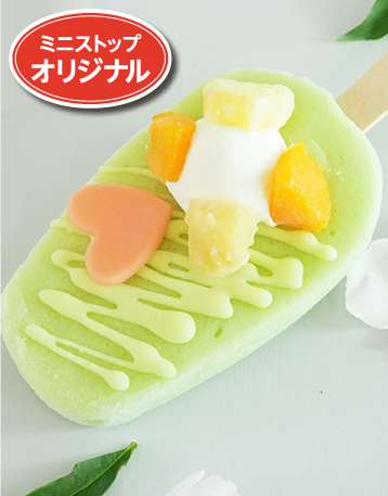 【送料込み】ハロハロメロンクリームアイスバー 6本入 ［冷凍食品］