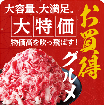 大容量大満足