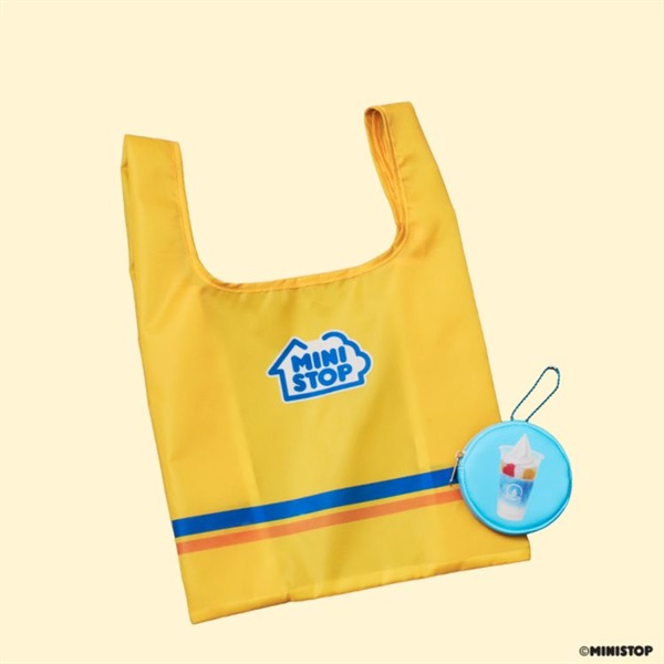 【ミニストップ公式】 ハロハロポーチ＆オリジナルロゴエコバッグ YELLOW（ミニ冊子付）